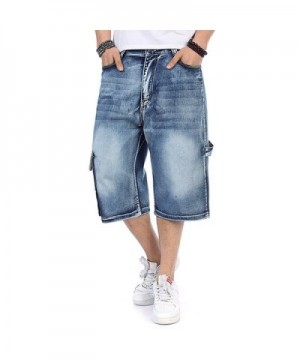Plus Size Men's Shorts Cargo Jeans Denim Shorts Casual Loose Style ...