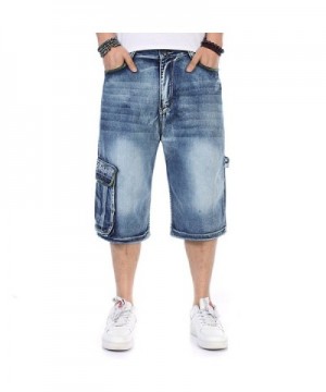 Plus Size Men's Shorts Cargo Jeans Denim Shorts Casual Loose Style ...