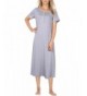 Coolmee Womens Cotton Nightgown Sleeve Grey