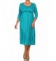 Womens Sleeve Cinched Relaxed TURQUOISE