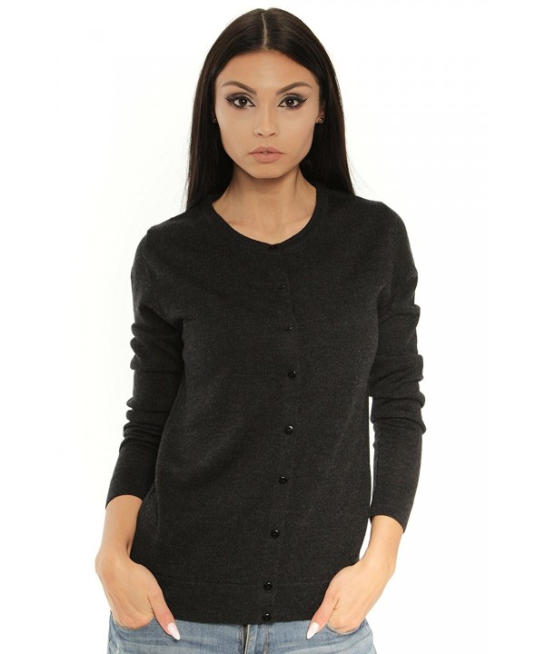 black wool cardigan sweater womens
