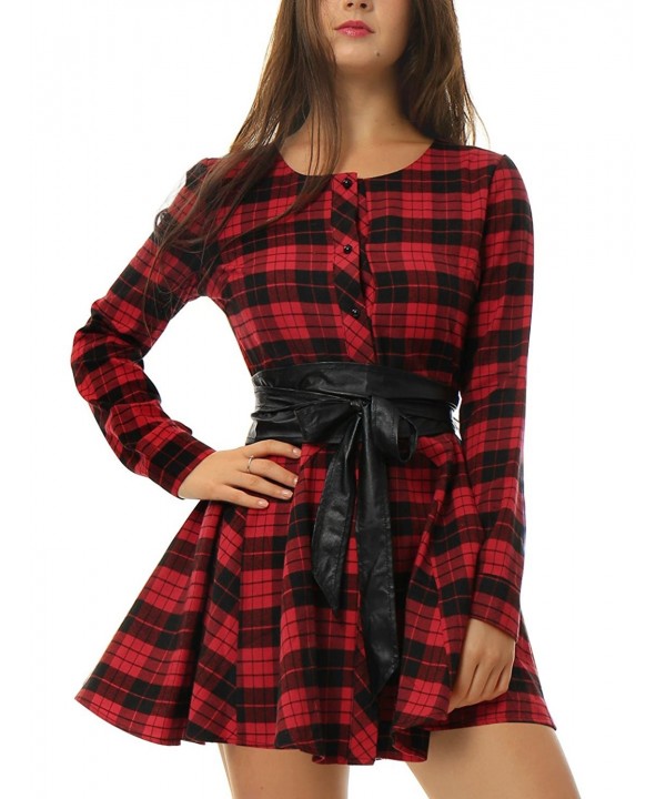 Allegra Button Plaids Pattern Casual