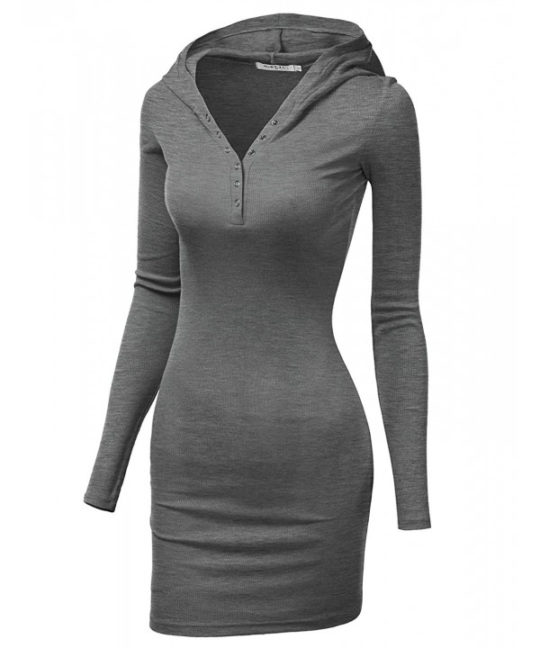 Doublju Womens Lightweight Dress HeatherGray