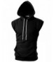 Ohoo Sleeveless Lightweight Hoodie DCF014 BLACK XL