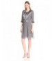 Maya Brooke Womens Pleated Gunmetal