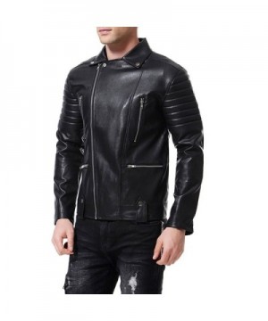 Discount Real Men's Faux Leather Jackets Clearance Sale