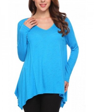 Women Raglan Sleeves Irregular Asymmetrical