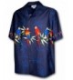 Cotton Hawaiian Shirts Parrot 440 3636