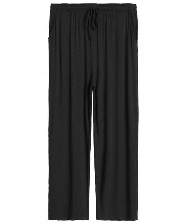 Men's Lounge Pants - Black - C012M97RNNF