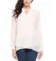 Zeagoo Womens Chiffon Sleeve Blouse