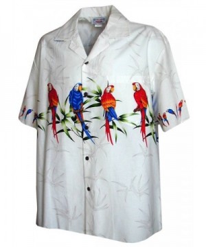 Hawaiian Shirt Men Parrot Stripe