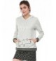 Allegra Womens Contrast Drawstring Sweatshirt