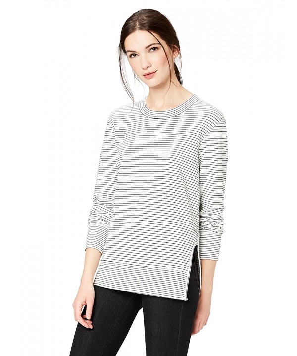 Daily Ritual Pullover Cutouts Black White