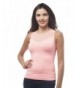 Sleeveless Stretch Shirt Ribbed NeonSalmon