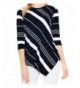 IIYoYo Ladies Stripe Trendy Asymmetrical