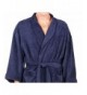 Men's Luxury Terry Cloth Bathrobe - Soft Spa Robe - Medieval blue ...