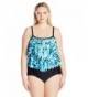 Maxine Hollywood Double Tier Swimsuit Bluehawaii