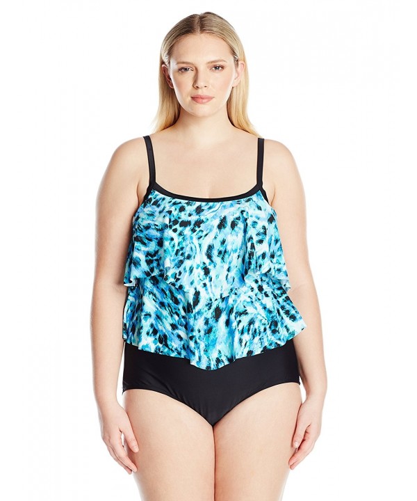 Maxine Hollywood Double Tier Swimsuit Bluehawaii