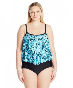 Maxine Hollywood Double Tier Swimsuit Bluehawaii