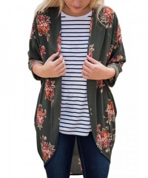 XUERRY Womens Floral Cardigan Outwear