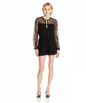 BCBGeneration Womens Sequin Romper Black