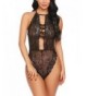 Avidlove Lingerie Lace Up Bodysuit X Large