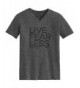 Fear Less V Neck Dark Grey