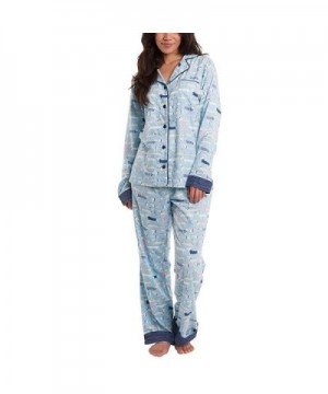 Munki Ladies Flannel Set Blue