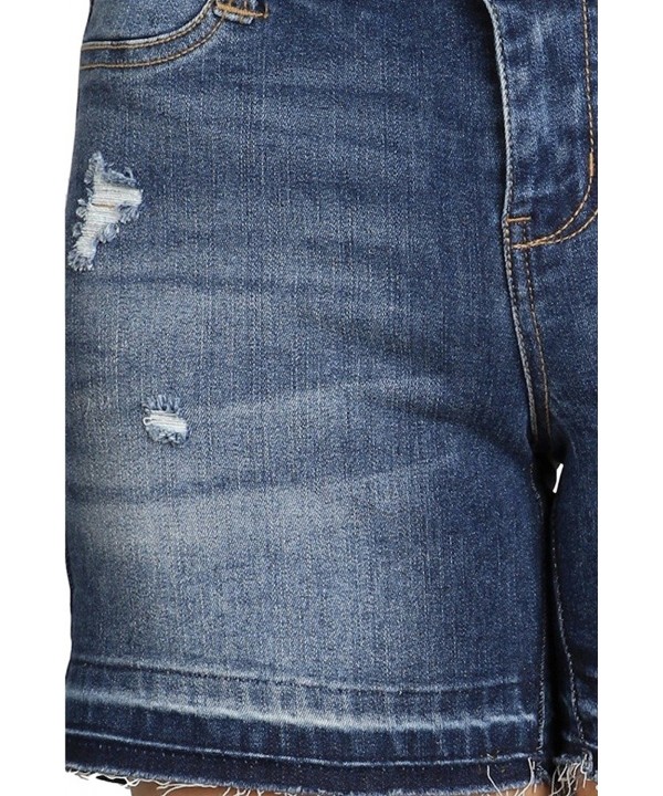 Women's Mid Rise Super Slimmer Distressed 5