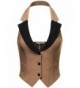 Womens Stretchy Cropped Halter LATTE