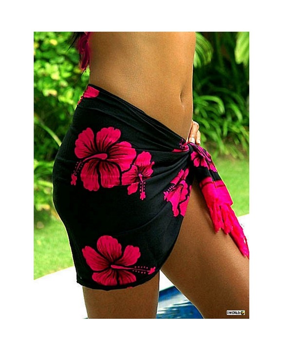 World Sarongs Hibiscus Swimsuit Cover Up