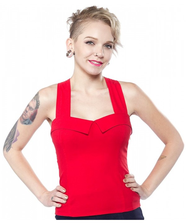 Sourpuss Veronica Top Red XXL