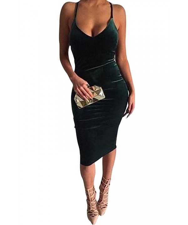 Mitario Femiego Bodycon Velvet Backless