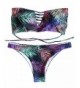 OMKAGI Push Up Strapless Swimsuits colorful