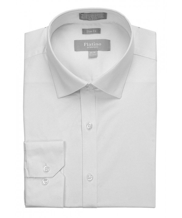 MARQUIS Spandex Dress Shirt White