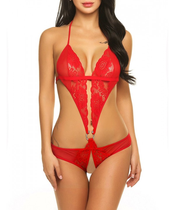 ADOME Lingerie Halter Babydoll Bodysuit