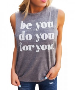 Sherrylily Letter Printed Crewneck Sleeveless