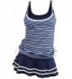 MiYang Womens Tankini Striped Vintage