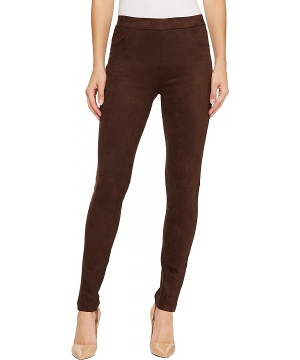 Women's Faux Suede Grease Legging - Black Walnut - CJ17YRIQ70K