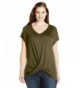Paper Tee Womens Plus Size V Neck
