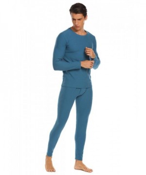 Mens Long Johns Cotton Thermal Pajamas Plus Size Winter Set Warm ...