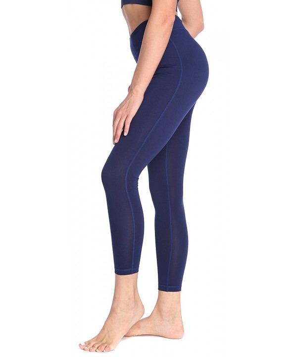 navy yoga capris