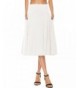 YiLiQi Womens Knitted Pleated White M