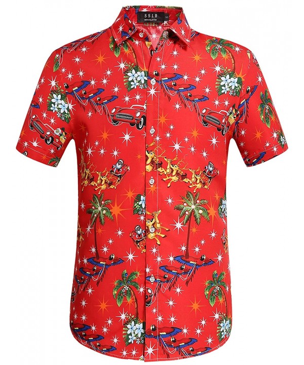 SSLR Christmas Button Hawaiian XX Large