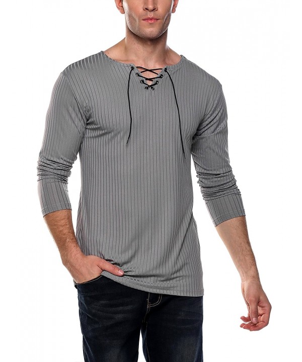 Coofandy Sleeve Casual T Shirt V Neck