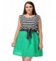 Allegra Ladies Sleeveless Striped Dress