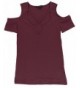 BLBD Womens Sleeve Shoulder Burgundy