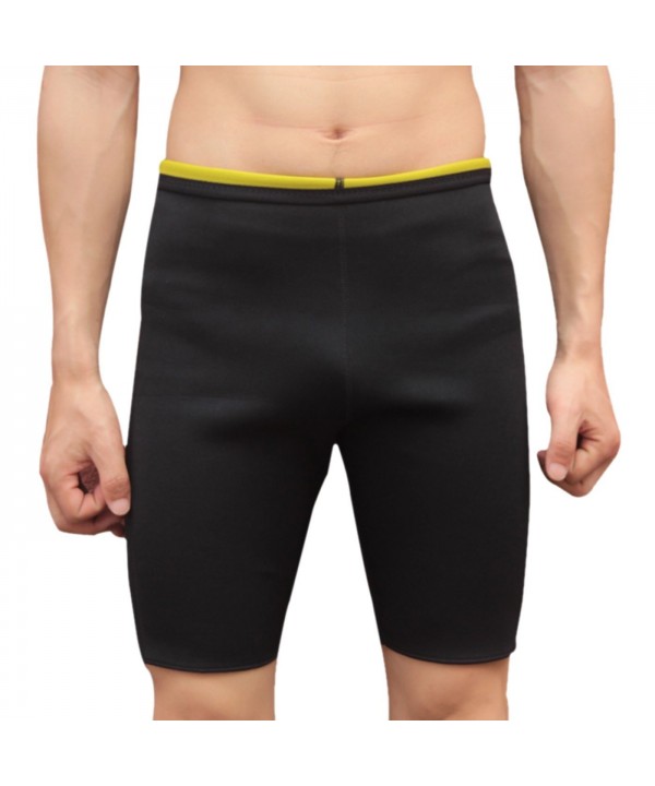 Mens Neoprene Sauna Shorts Sweat Suit Hot Slimming Pants Weight Loss ...