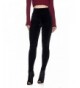 Womens Junior Velvet Waist Leggings