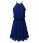 DRESSIS Womens Layered Chiffon Royalblue